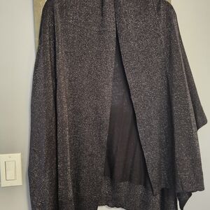 Calvin Klein Black Gold Sparkly Shrug